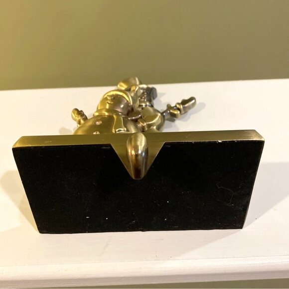 Snowman Stocking holder Christmas holiday snowman stocking hanger decoration - Picture 6 of 11